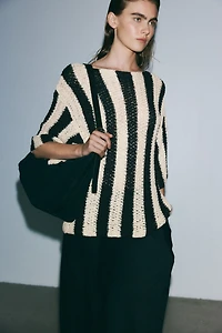 Knit Boat-Neck Top