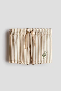 Embroidered-Detail Swim Trunks