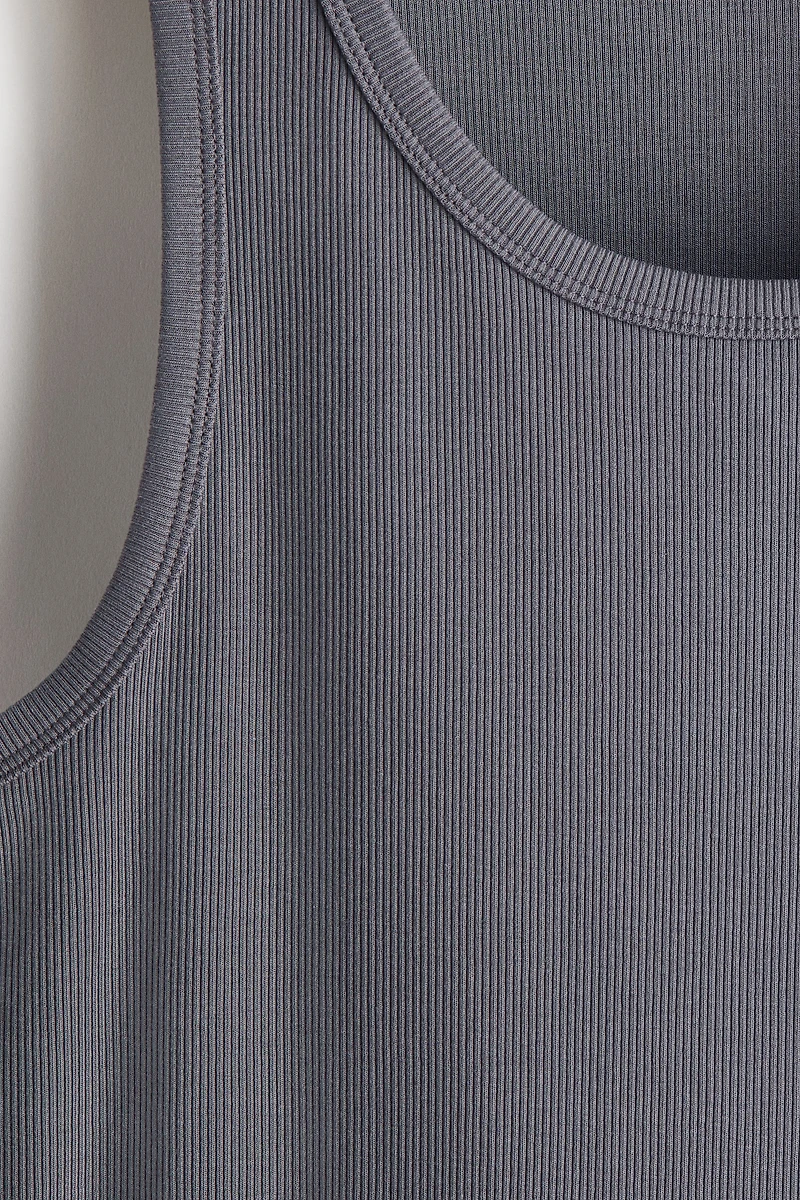 Slim-Fit Ribbed Tank Top