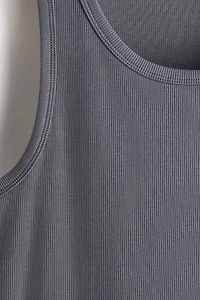 Slim-Fit Ribbed Tank Top
