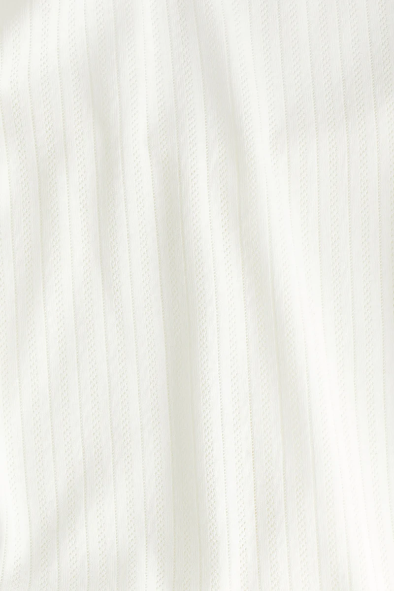 Pyjama en pointelle de coton