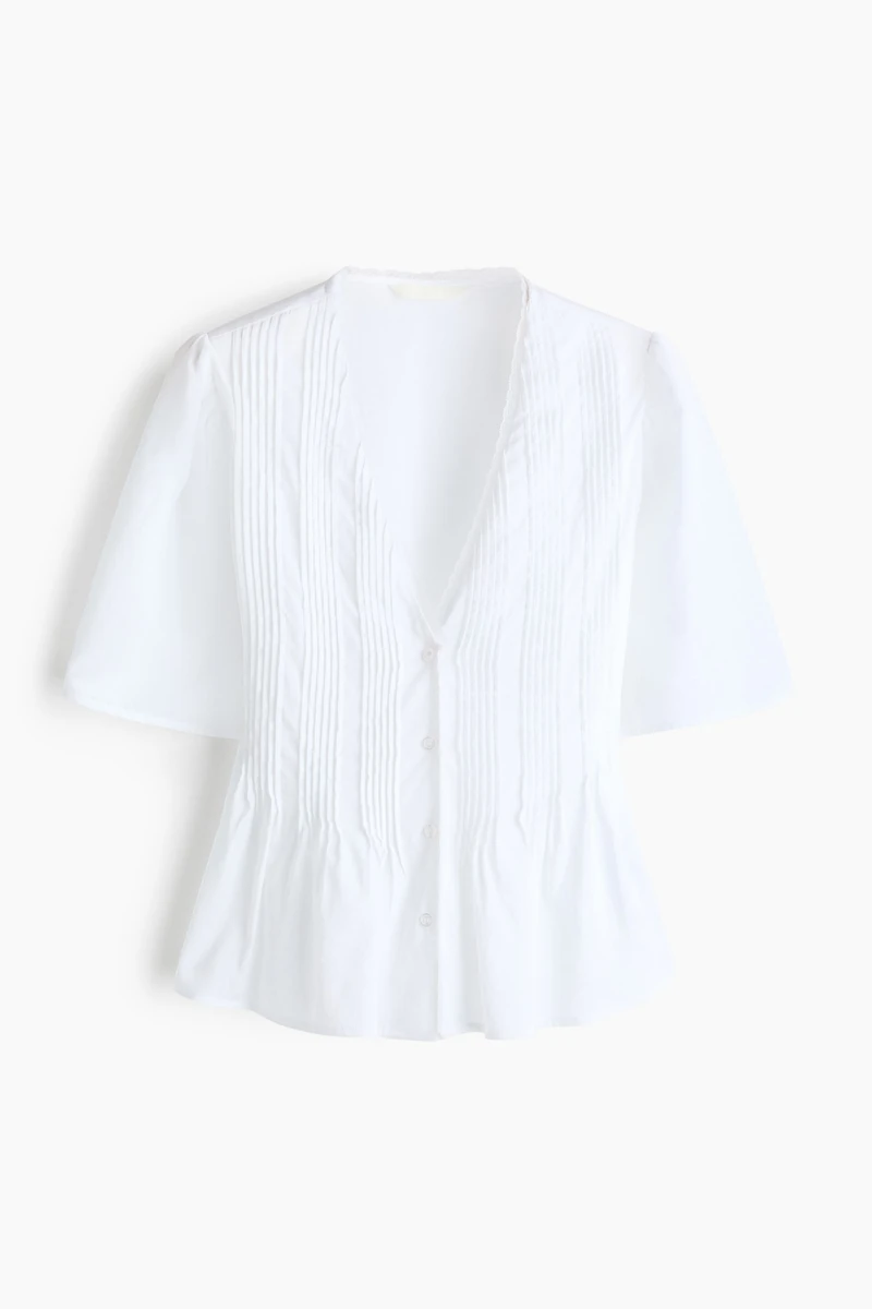 Blouse with Pintucks