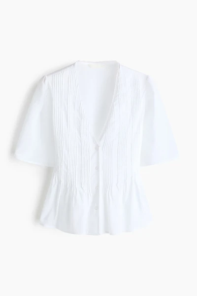 Blouse with Pintucks