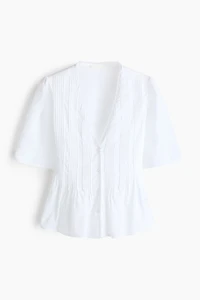 Blouse with Pintucks