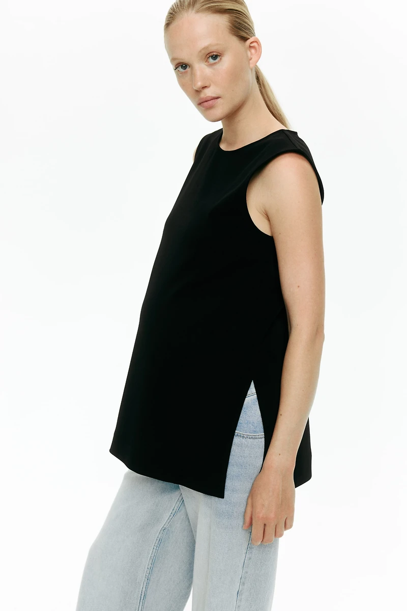 MAMA Slit-Detail Tank Top