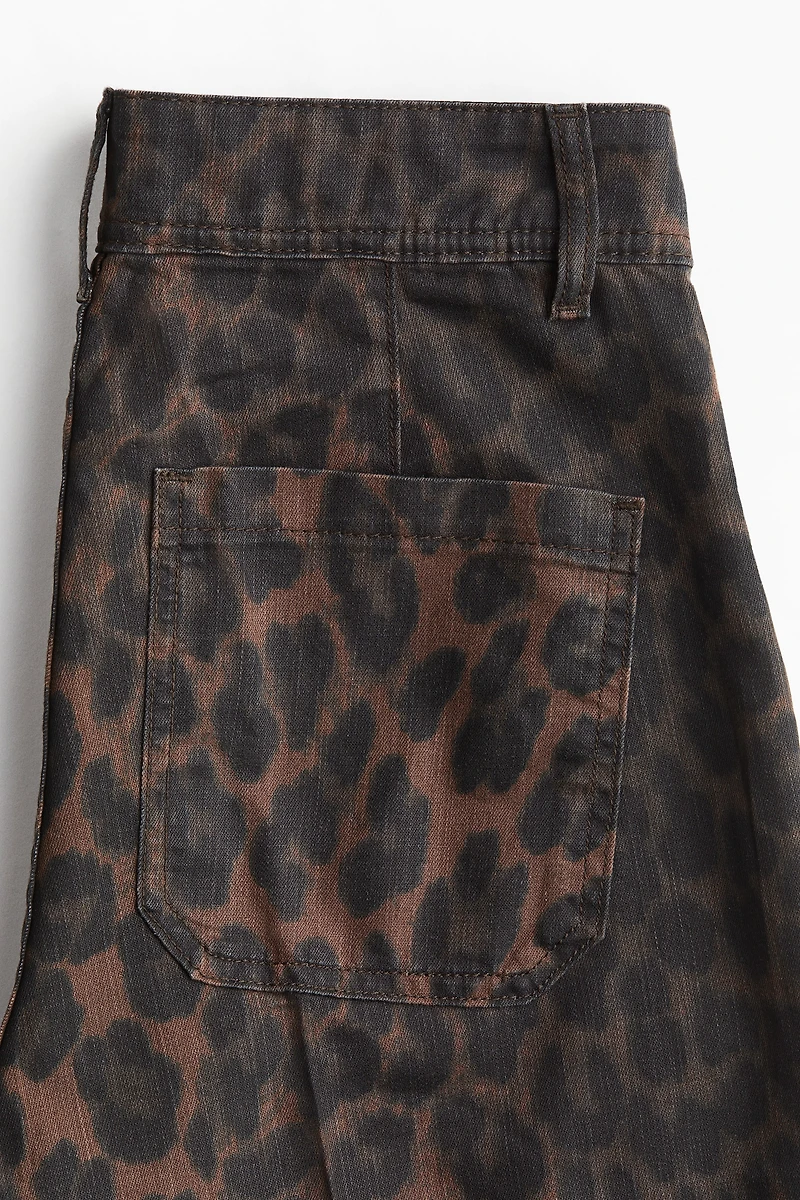 Jean large taille haute