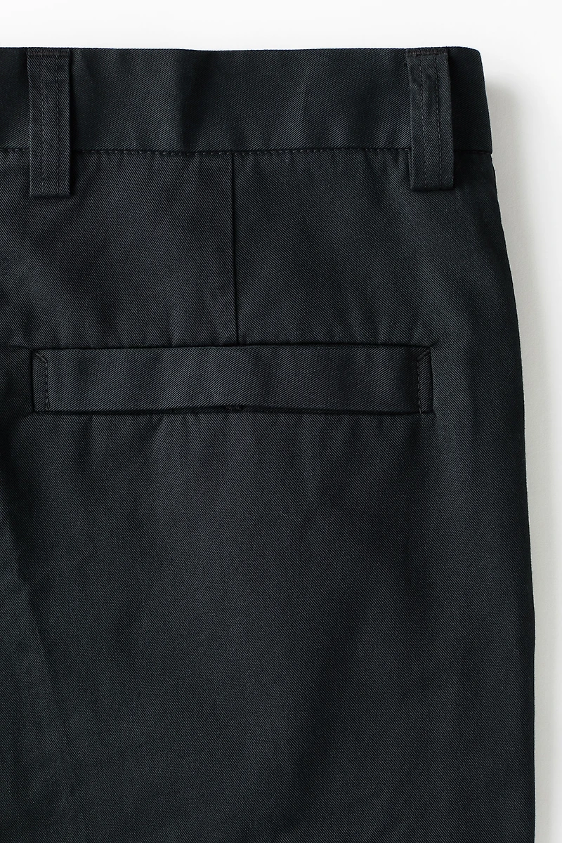 Relaxed-Fit Cotton and Lyocell Tailored Pants