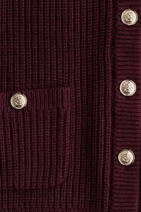 Veste en tricot côtelé