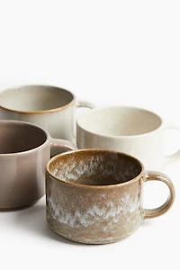 4-Pack Stoneware Mugs
