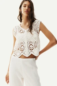 Textured Pull-On Pants