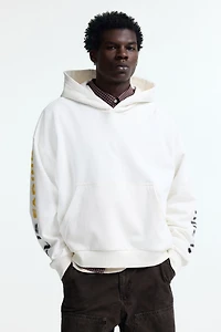 Oversized-Fit Printed Hoodie
