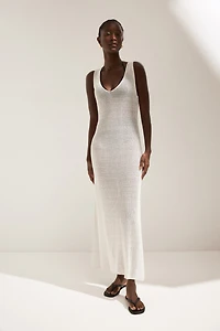 Loose-Knit Beach Dress