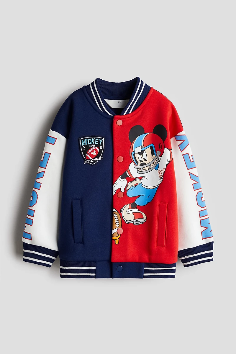 Veste de baseball Grande Taille imprimée