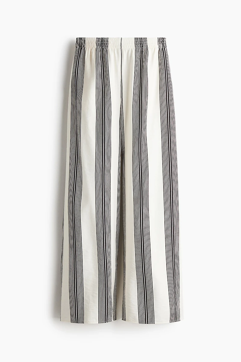 Wide-Leg Pull-On Pants