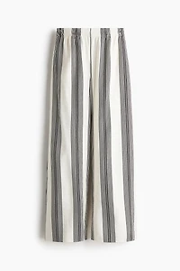 Wide-Leg Pull-On Pants
