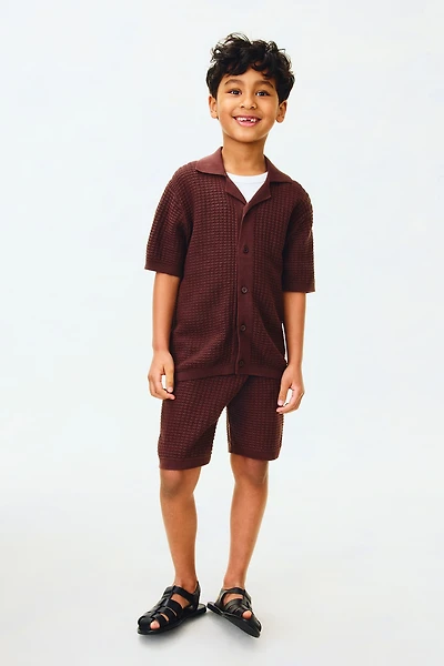 2-piece Pointelle-Knit Cotton Set