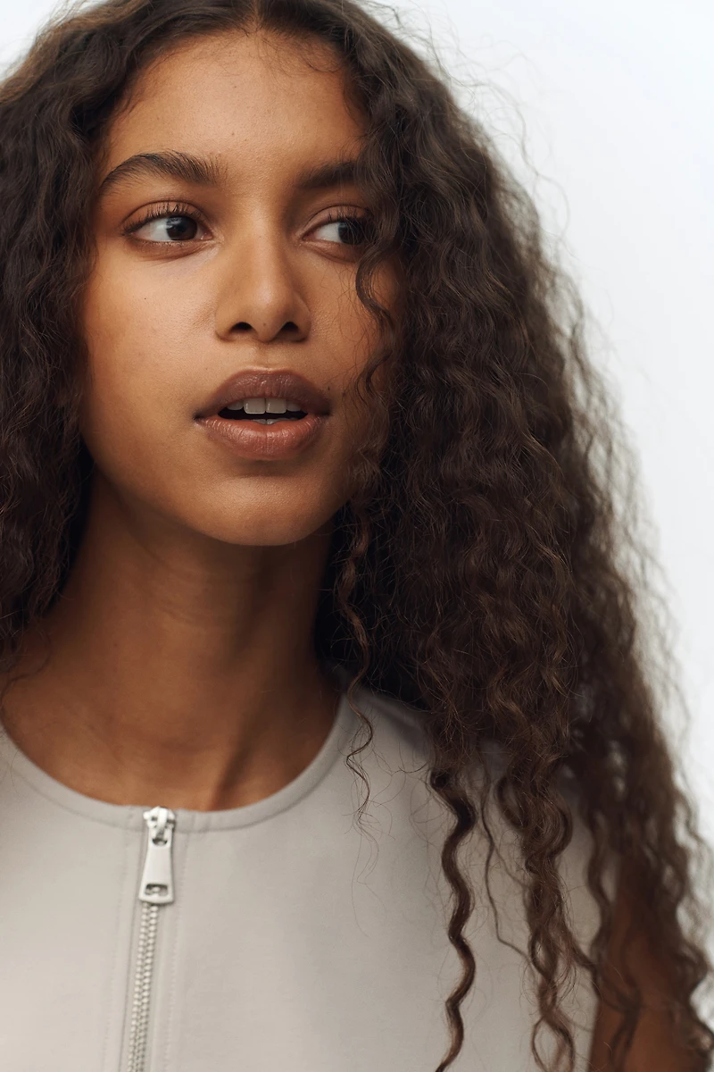 Jersey Top with Drawstrings