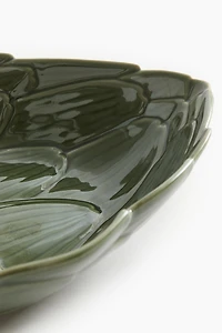 Large Decorative Stoneware Serving Bowl