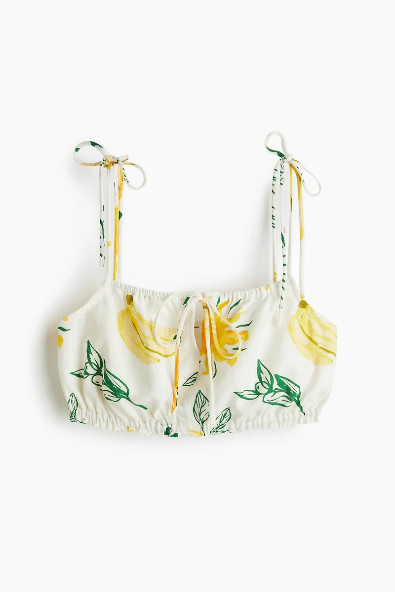 Tie-Detail Crop Top