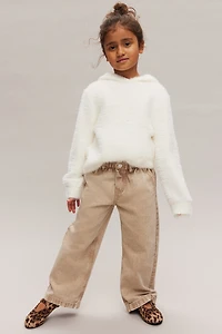 Wide Leg Paper-bag Jeans