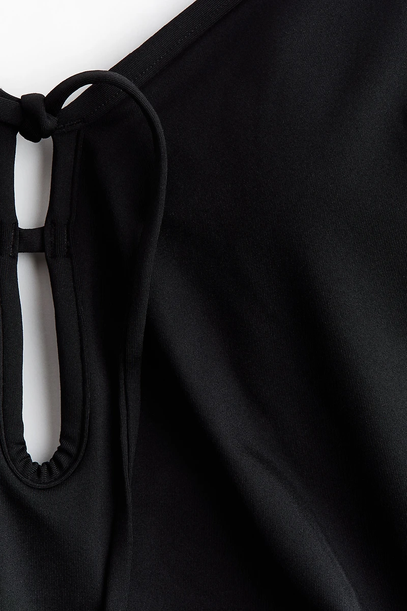 Padded-Cup High-Leg Swimsuit