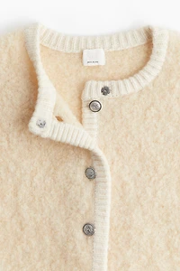 Wool-Blend Bouclé Cardigan