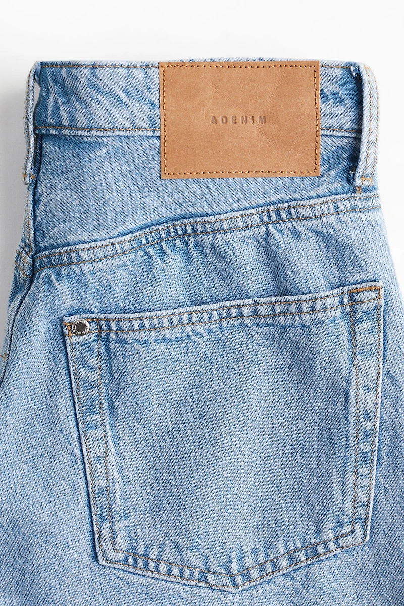 High-Waist Denim Shorts