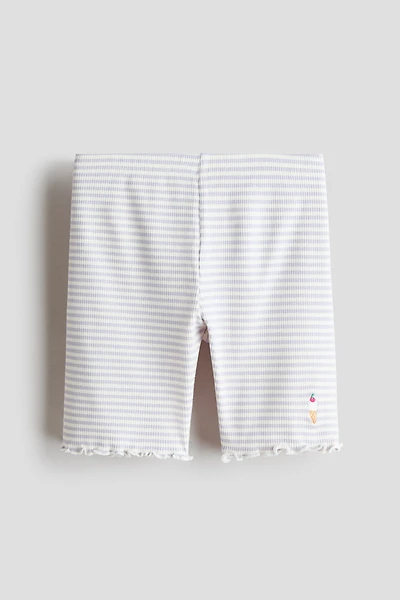 Printed Cotton Bike Shorts