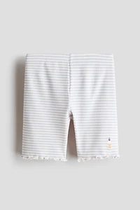 Printed Cotton Bike Shorts