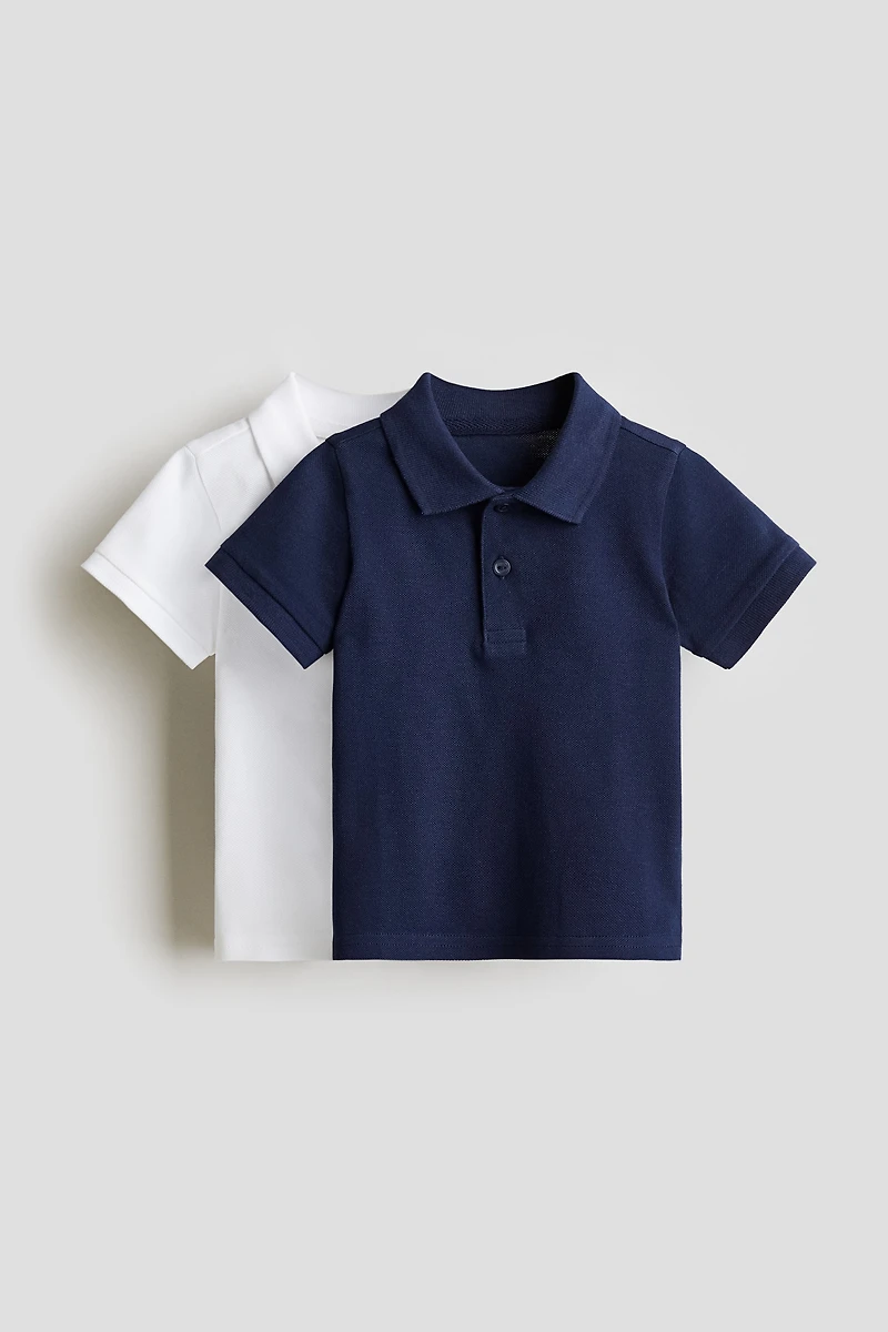 Lot de 2 polos en coton