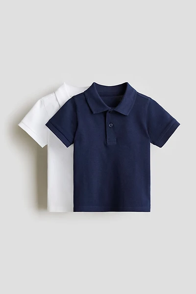 Lot de 2 polos en coton