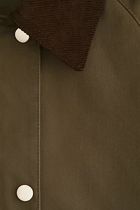 Veste à col en velours côtelé