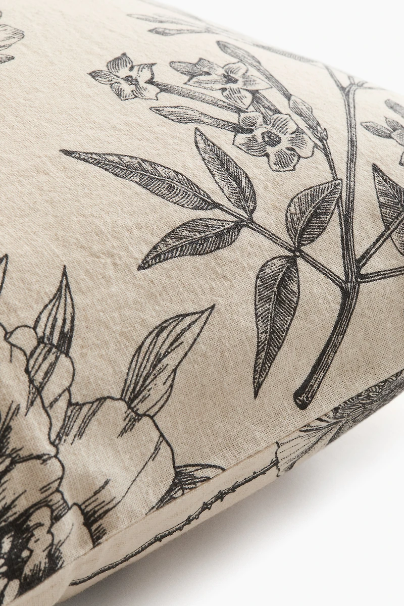 Linen-Blend Cushion Cover