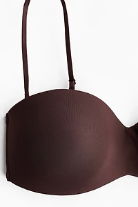 Padded Microfiber Balconette Bra