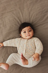 Patent-Knit Cardigan