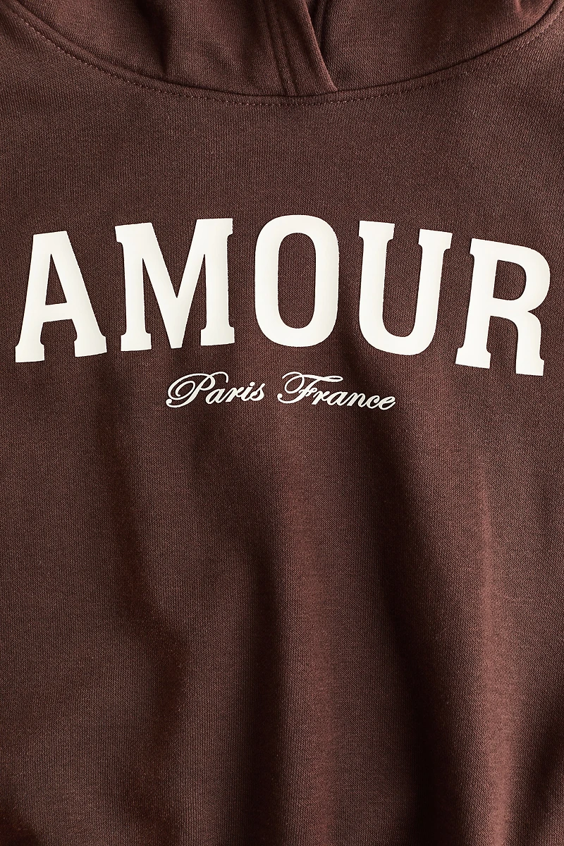 Oversized Hoodie with Motif