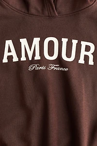 Oversized Hoodie with Motif