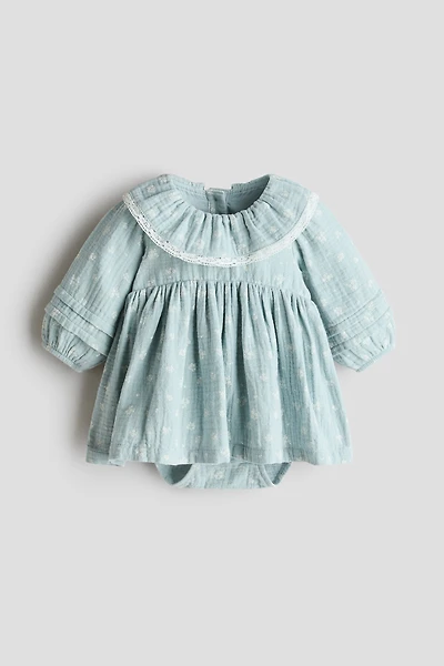 Robe cache-couche en mousseline de coton