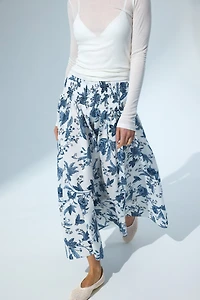 Jupe à taille smockée