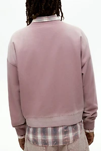 Oversized-Fit Washed Sweatshirt