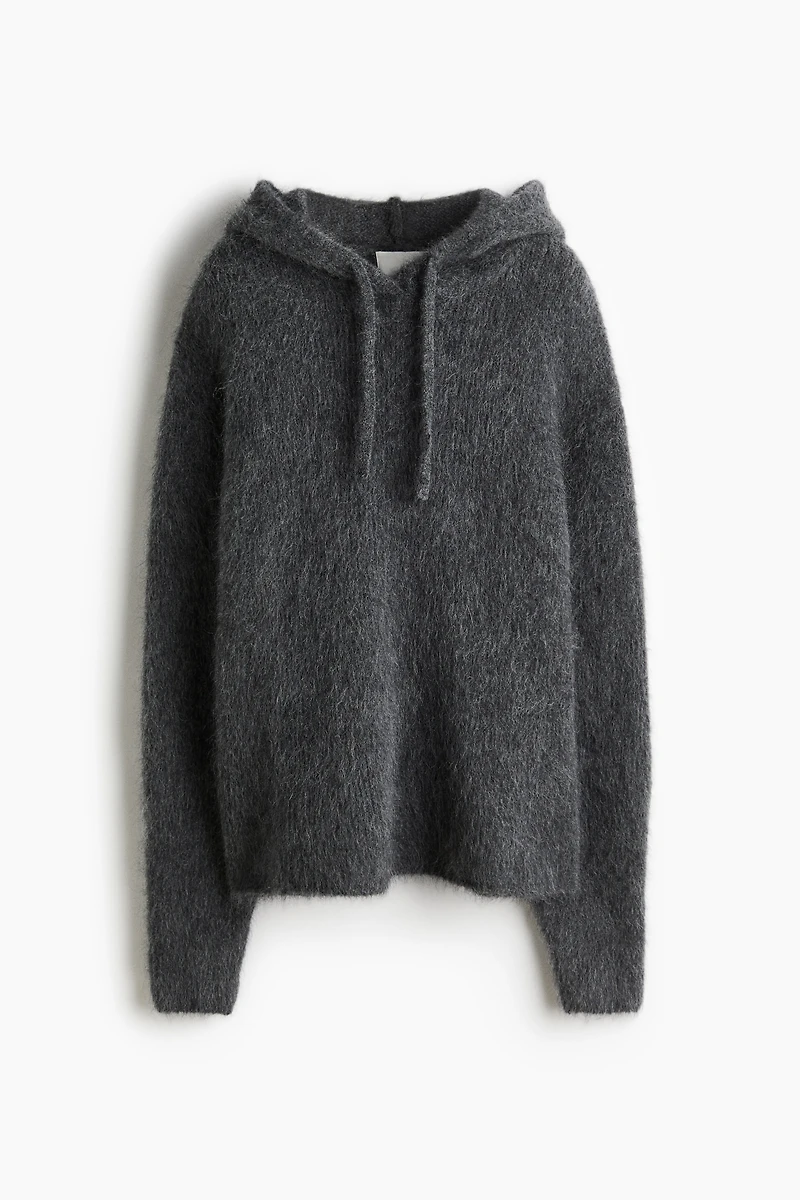 Mohair-Blend Hoodie