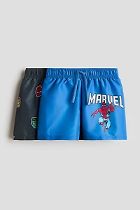 2-Pack Printed Swim Shorts