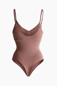 Seamless Padded-Cup Thong Bodysuit