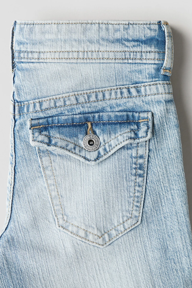 Flared Leg Low Jeans