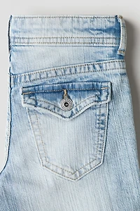 Flared Leg Low Jeans