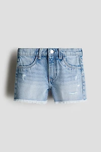 Frayed Denim Shorts