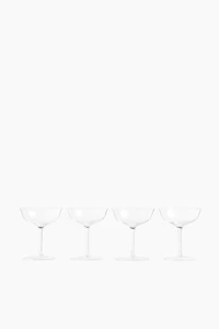 4-Pack Delicate Coupe Glasses