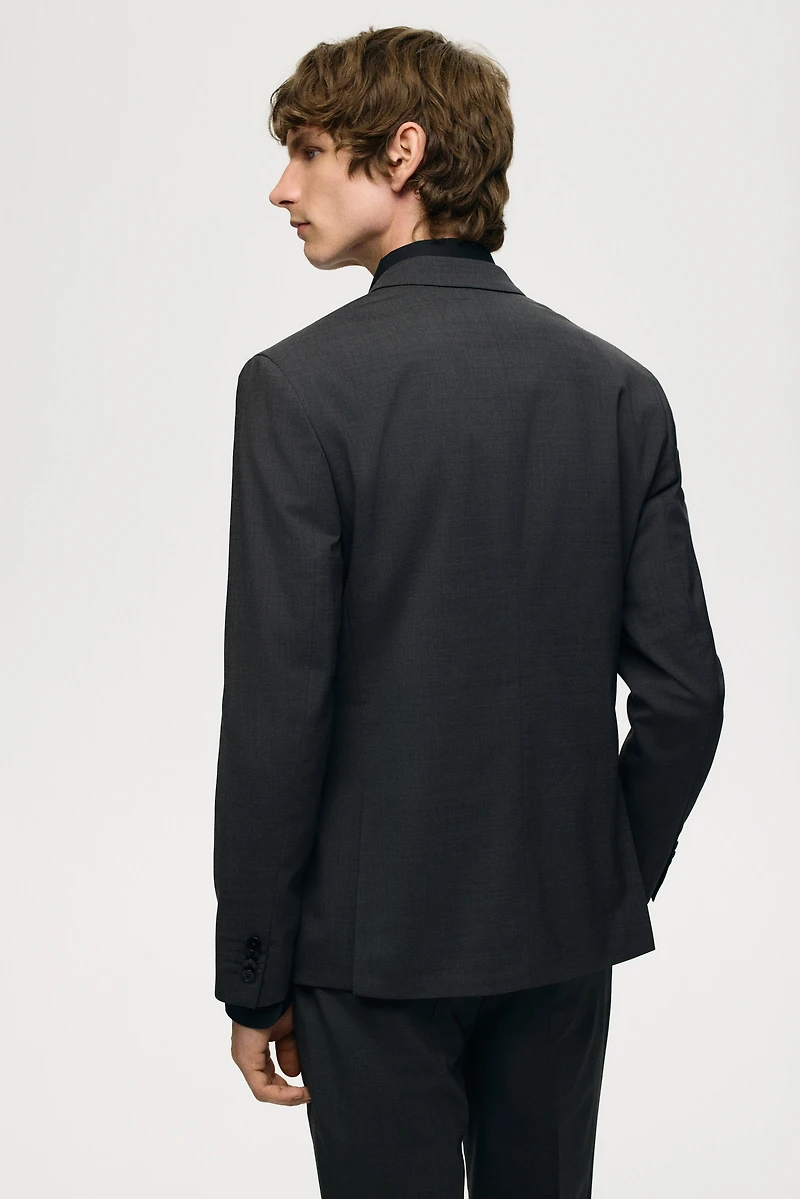 Slim Fit Wool-Blend Jacket