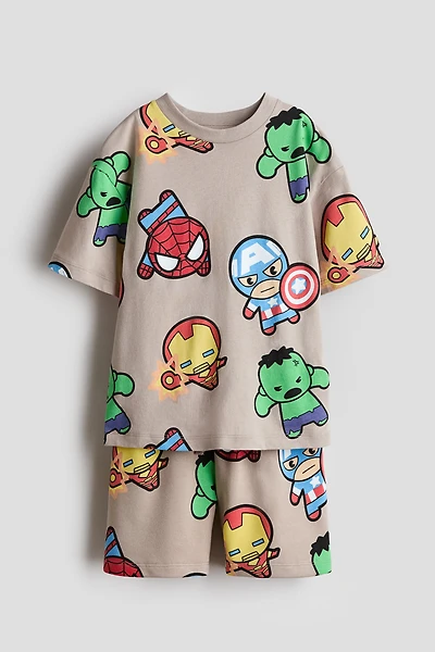 2-Piece Printed Jersey Set