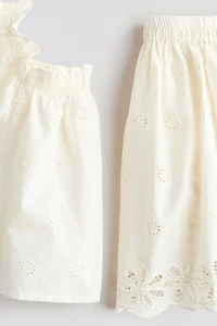 2-piece broderie anglaise set